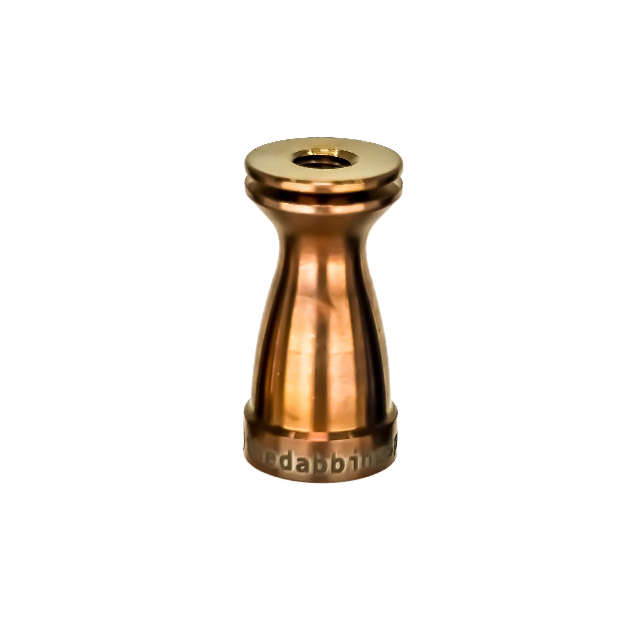 Titanium Female Nail Body 14mm, 10mm | Anodized Rosewood Profile View | the dabbing specialists