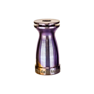 Titanium Female Nail Body 18mm, 14mm | Anodized Rosewood Color Profile View | TDS