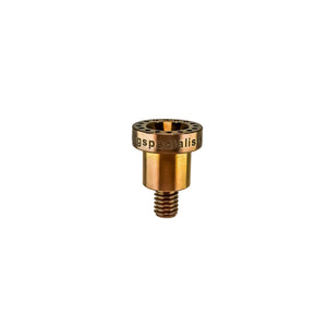 16-Hole Titanium Nail | Angled Side View | Anodized Rosewood | the dabbing specialists