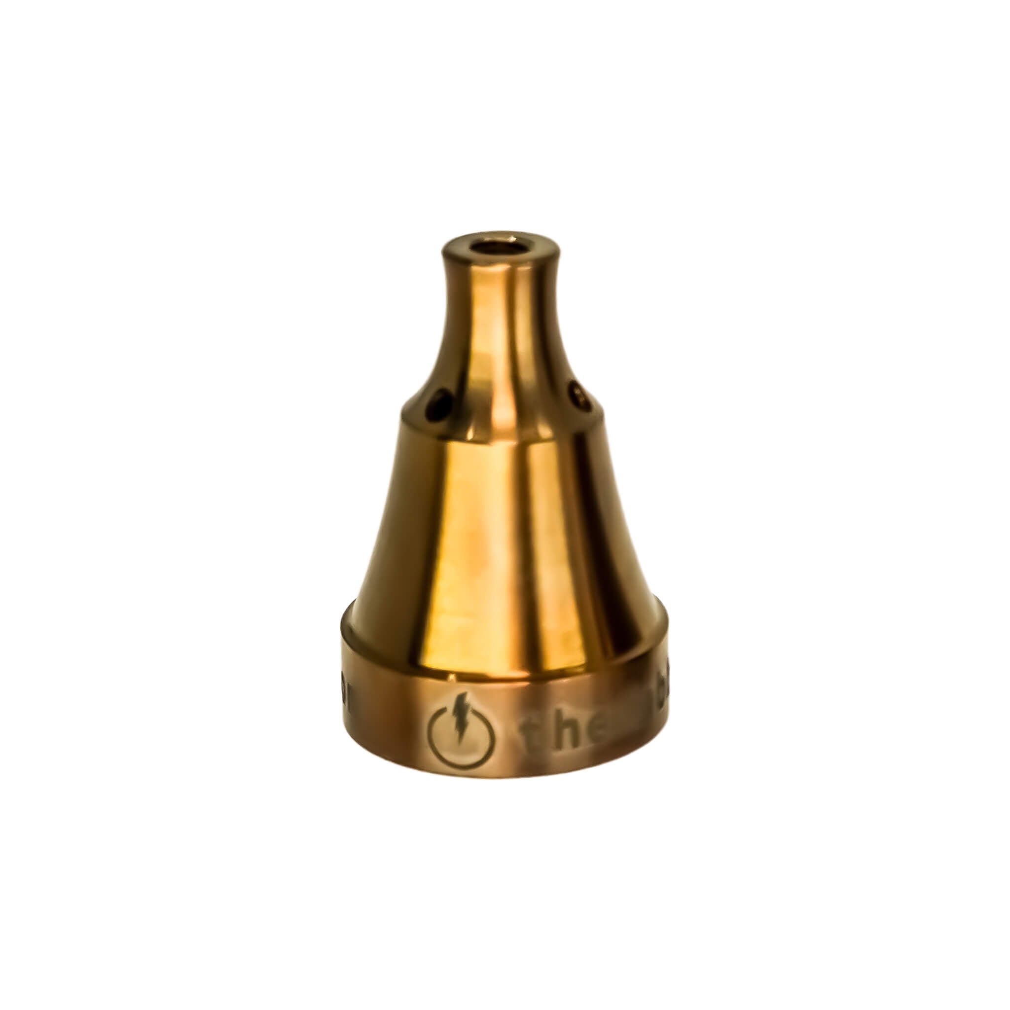 Titanium Universal 3-Hole Carb Cap | Highest Velocity | Anodized Amber View | TDS