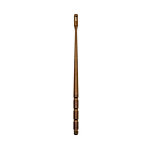 Titanium Dab Stick - Claw Shovel | Anodized Amber Profile View | the dabbing specialists