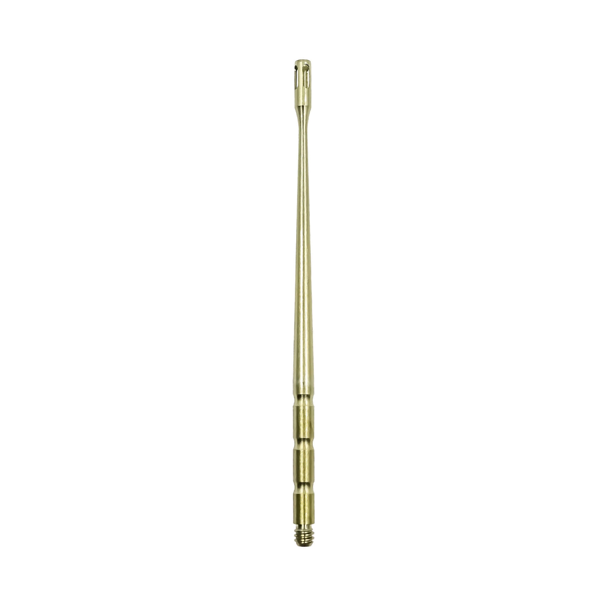 Titanium Dab Stick - Claw Shovel | Anodized Gold Profile View | the dabbing specialists