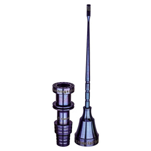 Complete Titanium Dab Tool Kit | Male, 18mm/14mm, Claw | Anodized Purple-Blue Color View | TDS