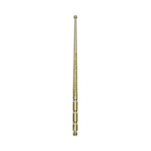 Titanium Dab Stick - Scoop Ball | Anodized Gold Scoop Ball View | the dabbing specialists