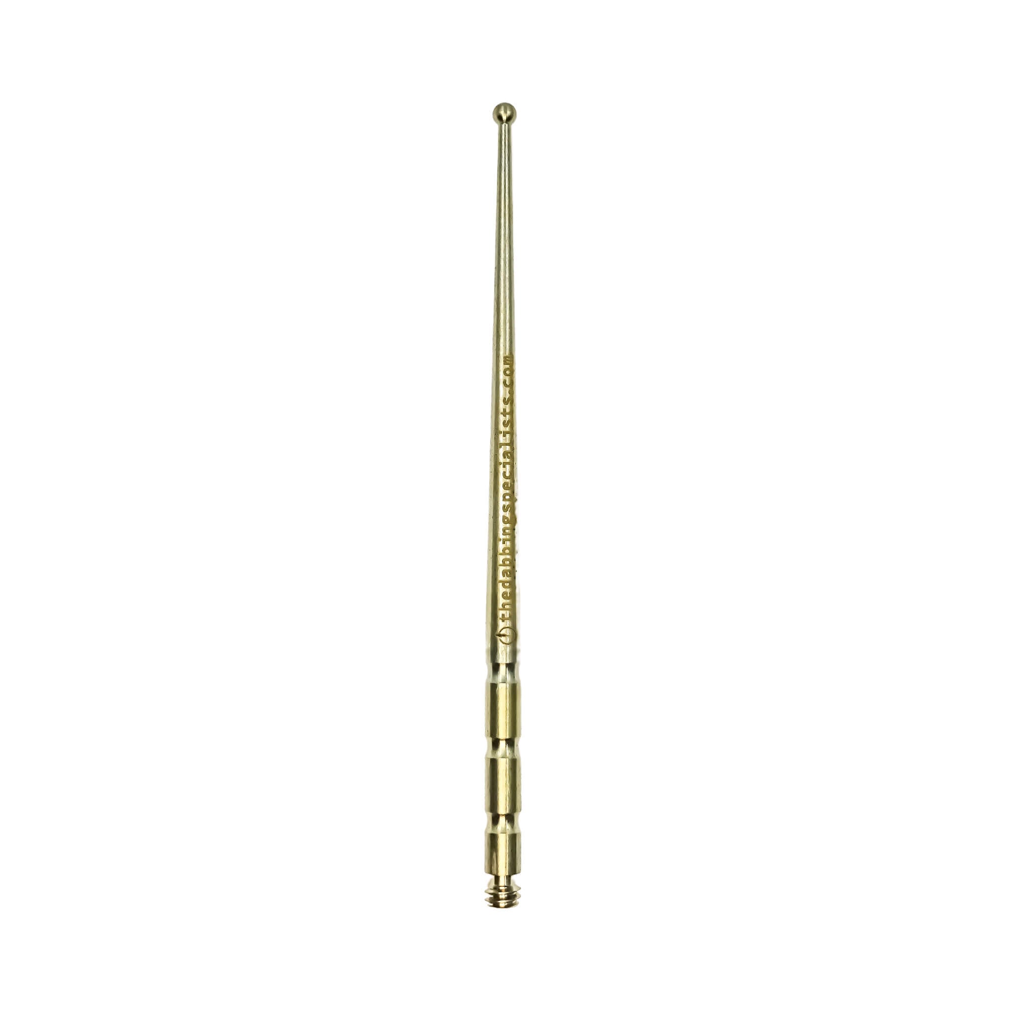 Titanium Dab Stick - Scoop Ball | Anodized Gold Scoop Ball View | the dabbing specialists