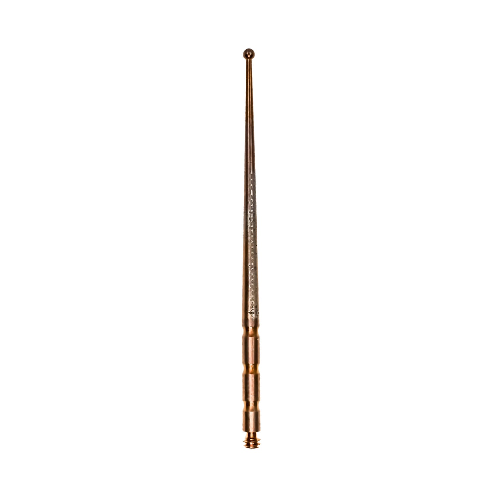 Titanium Dab Stick - Scoop Ball | Anodized Rosewood Scoop Ball View | the dabbing specialists