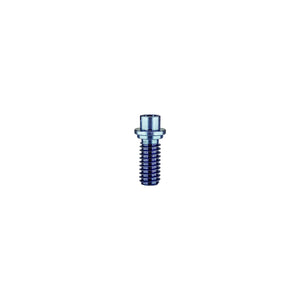 Titanium Dish Fastener Screw (Short) | Upright View | Anodized Purple-Blue | the dabbing specialists