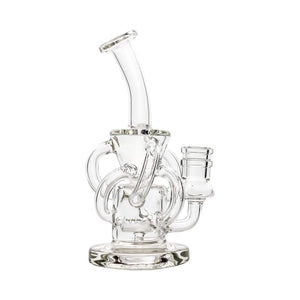 Mini Trifecta Double Recycler Dab Rig | Alternate Angled Profile View | the dabbing specialists
