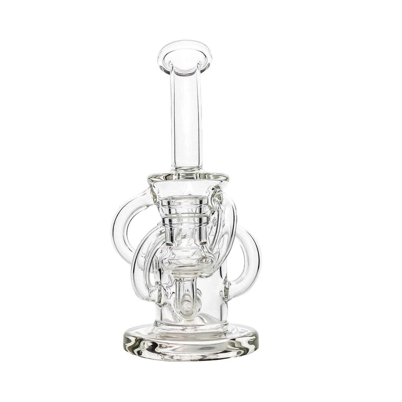 Mini Trifecta Double Recycler Dab Rig | Alternate Angled Profile View | the dabbing specialists