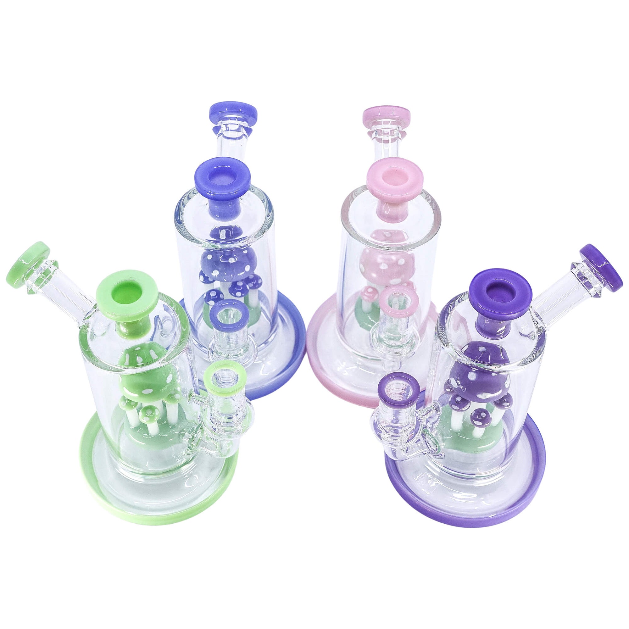 Mushroom Can Dab Rig | Four Color Variation View | the dabbing specialists