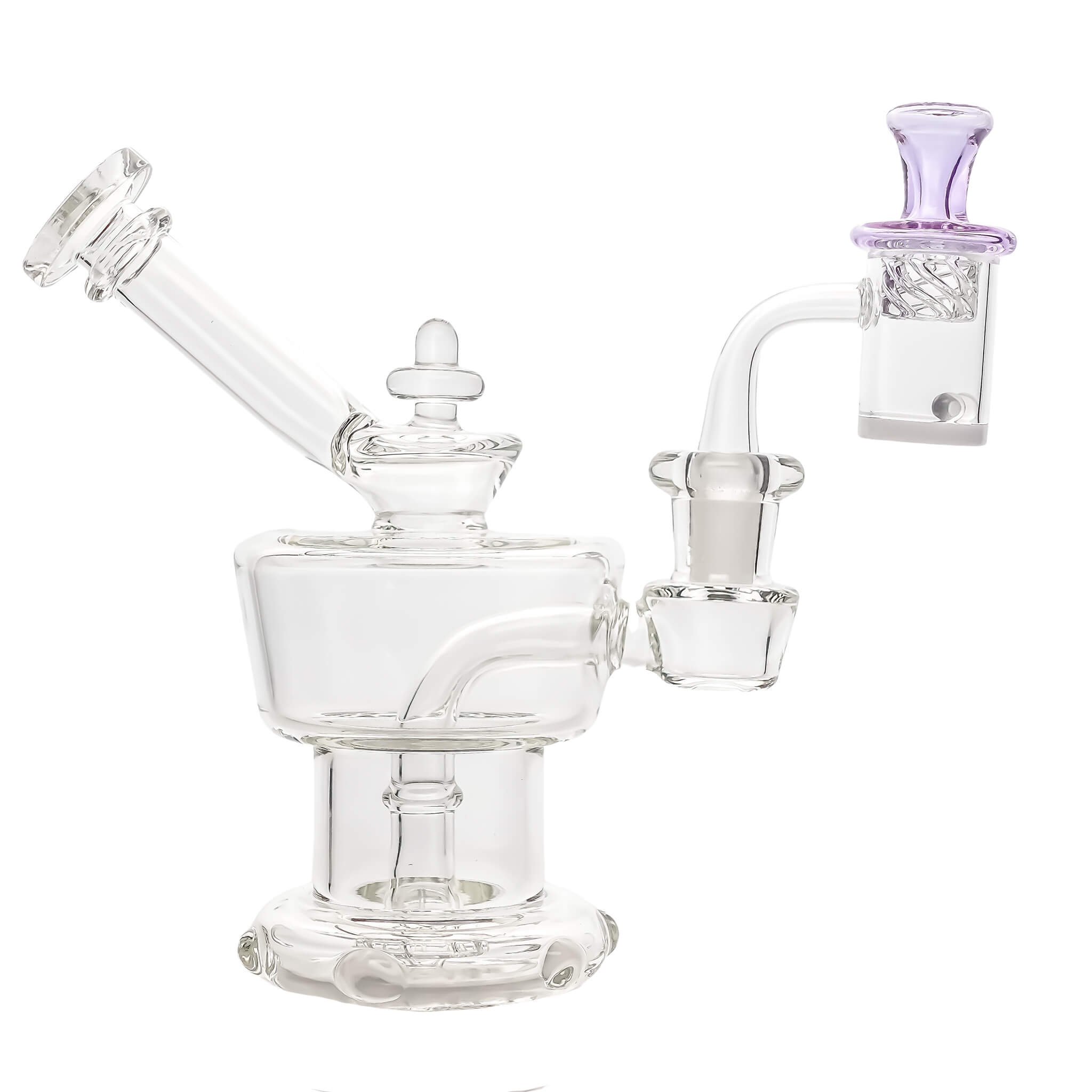 Water Tank 25mm Banger Spinner Dab Kit | Regal & Purple Vortex Cap | TDS