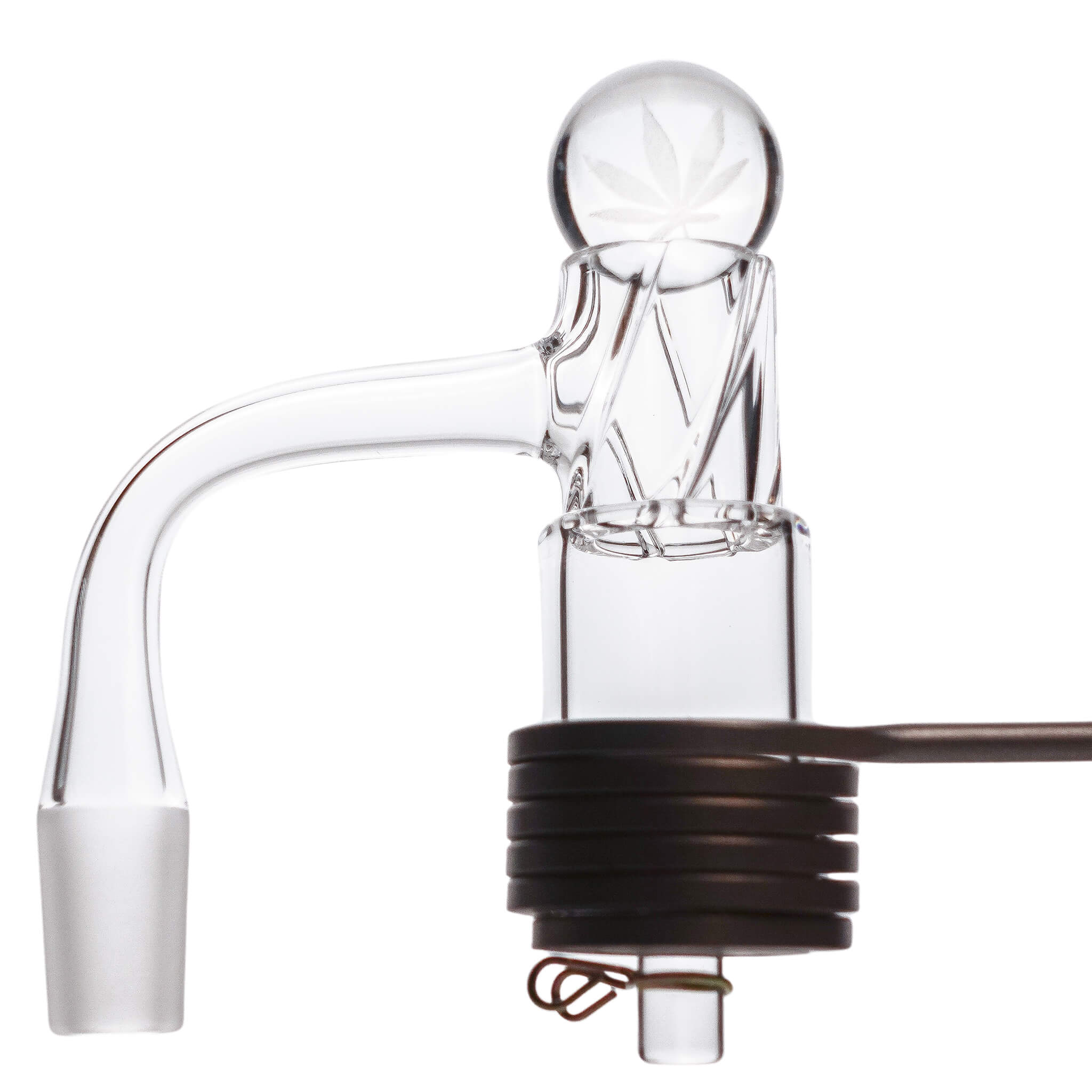 Full Weld 25mm Cyclone E-Banger Kit | Complete Profile With Coil View | the dabbing specialists