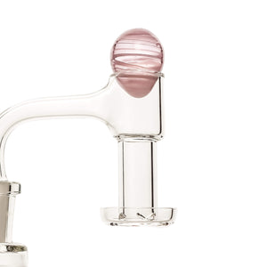 Egg Terp Slurper Marble | Pink Egg Slurper Marble Profile View | the dabbing specialists