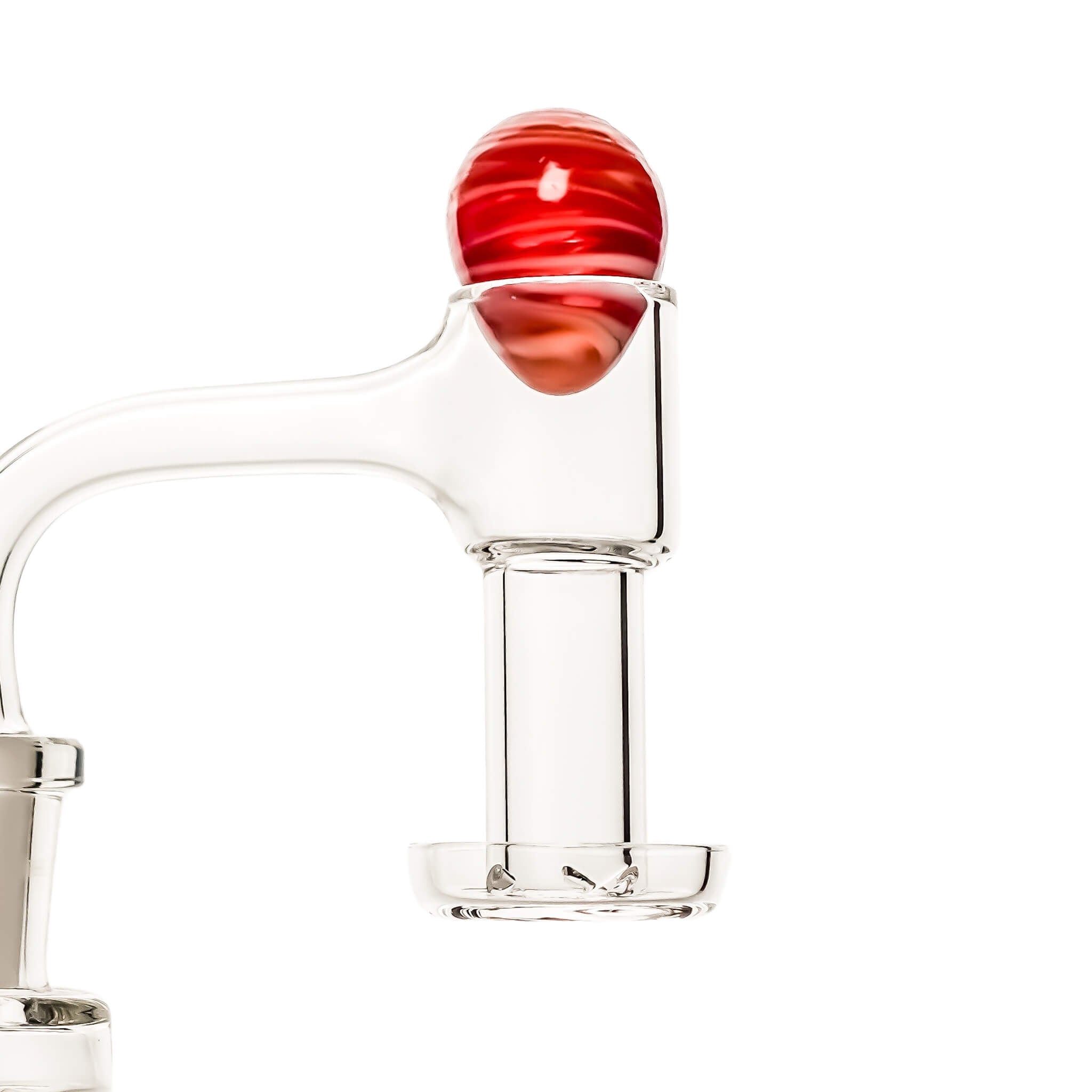 Egg Terp Slurper Marble | Red Egg Slurper Marble Profile View | the dabbing specialists