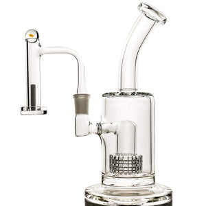 Commander To Control Tower Dabbing Kit | Opaque Quartz Pillar Profile View | the dabbing specialists