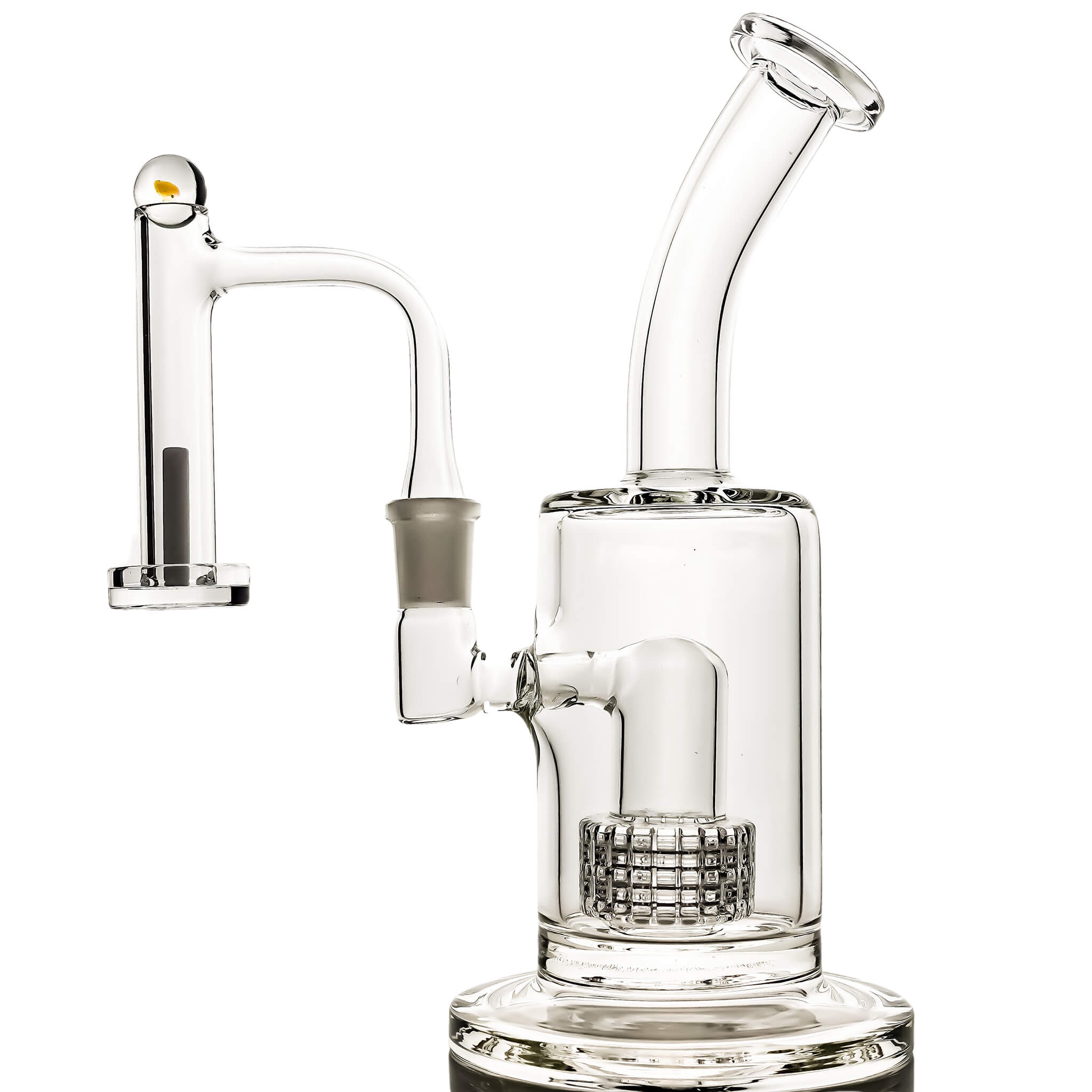Commander To Control Tower Dabbing Kit | Opaque Quartz Pillar Profile View | the dabbing specialists