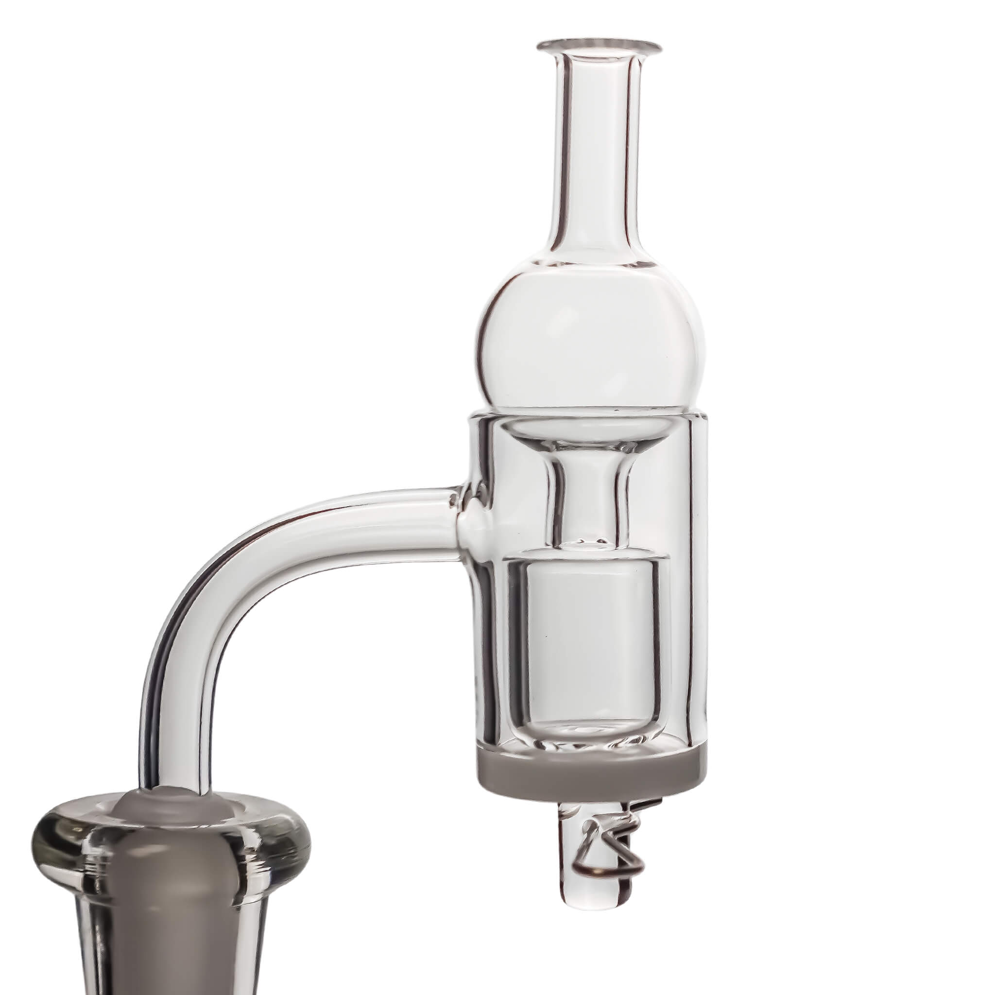 25mm Quartz E-Banger With Opaque Bottom Kit | R-Clip Profile View | TDS