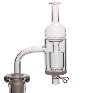 25mm Quartz E-Banger With Opaque Bottom Kit | Upgrade Spring Profile View | TDS