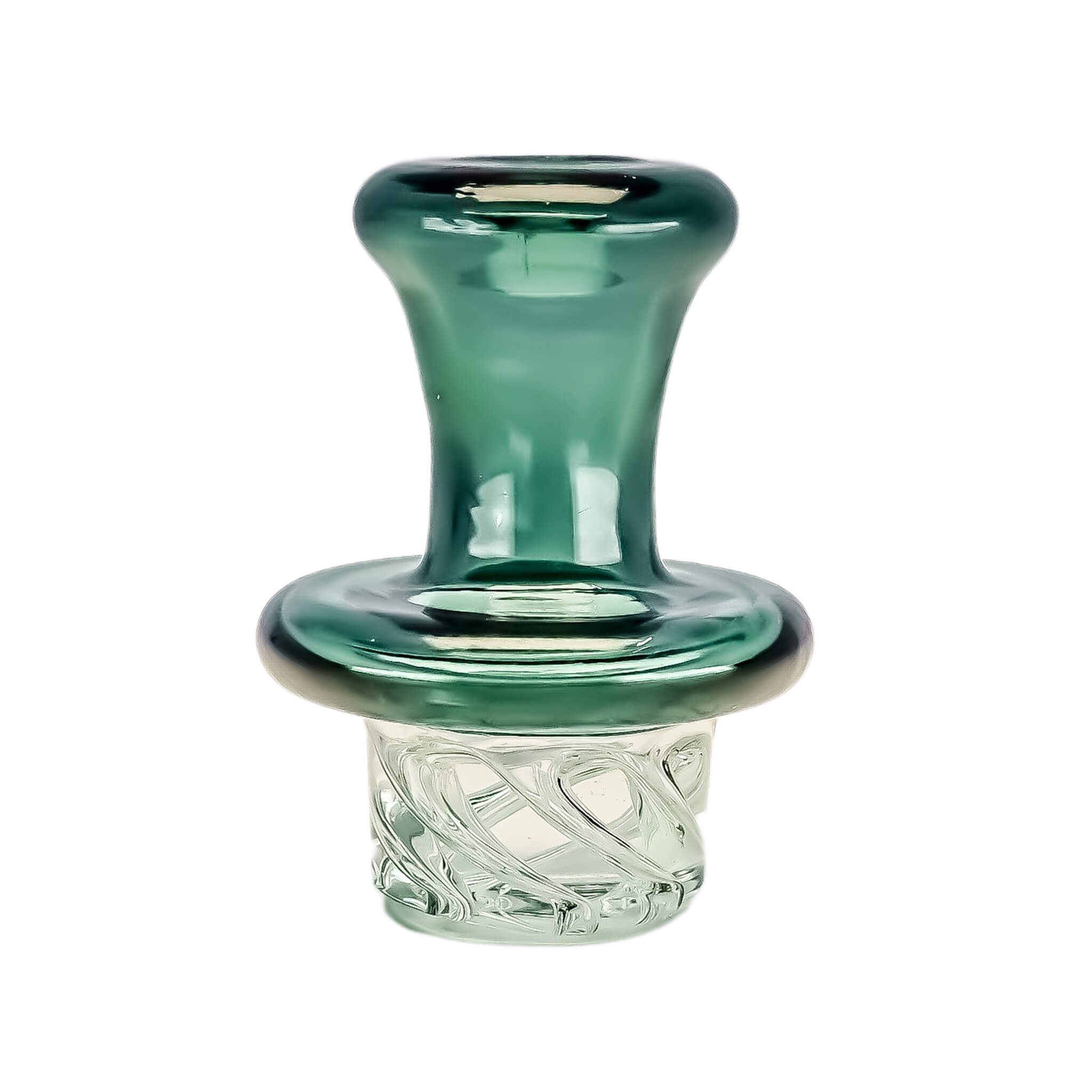 Vortex Spinner Carb Cap | Emerald Color Profile View | the dabbing specialists