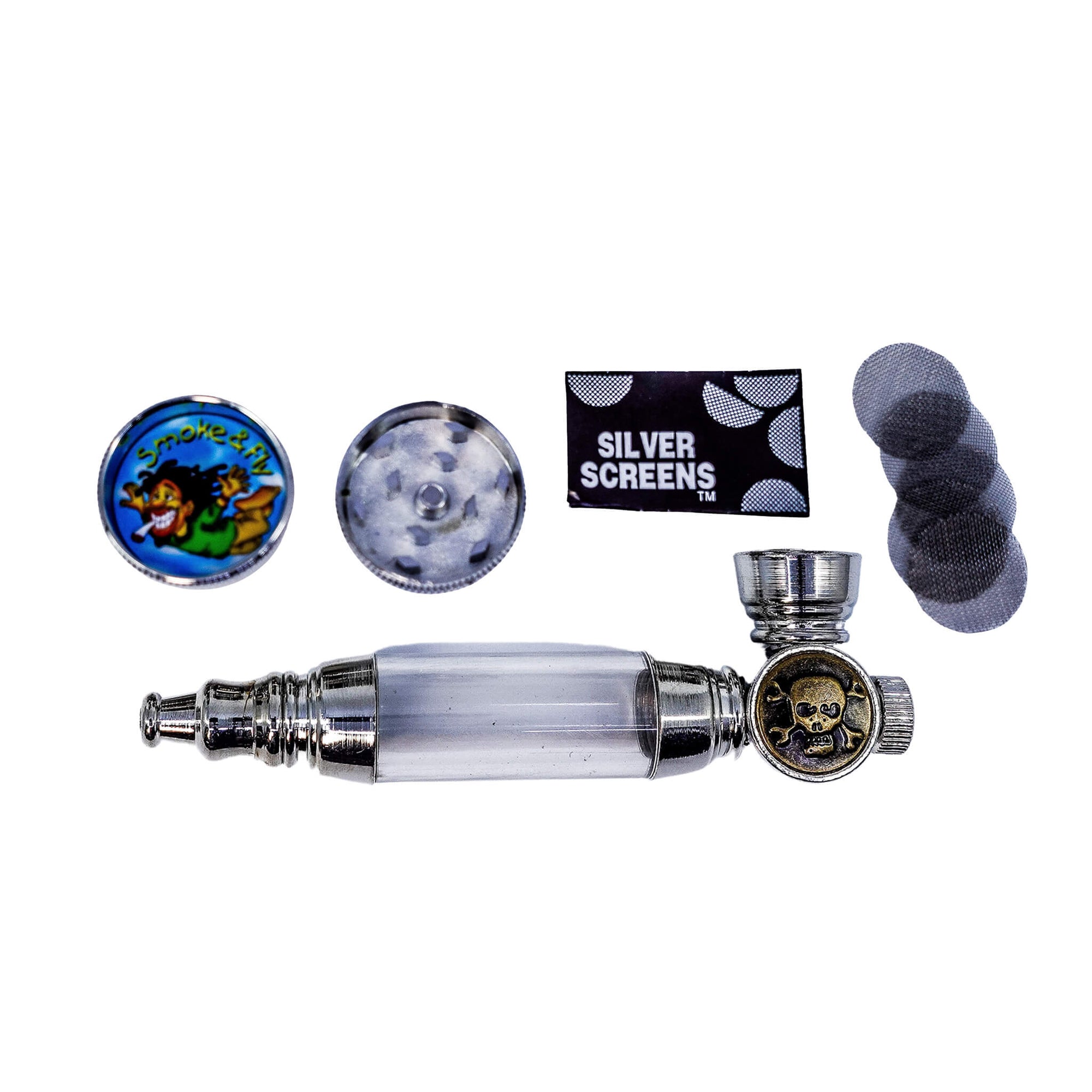 Retro Metal Flower Pipe | View All Six Color Variants | the dabbing specialists