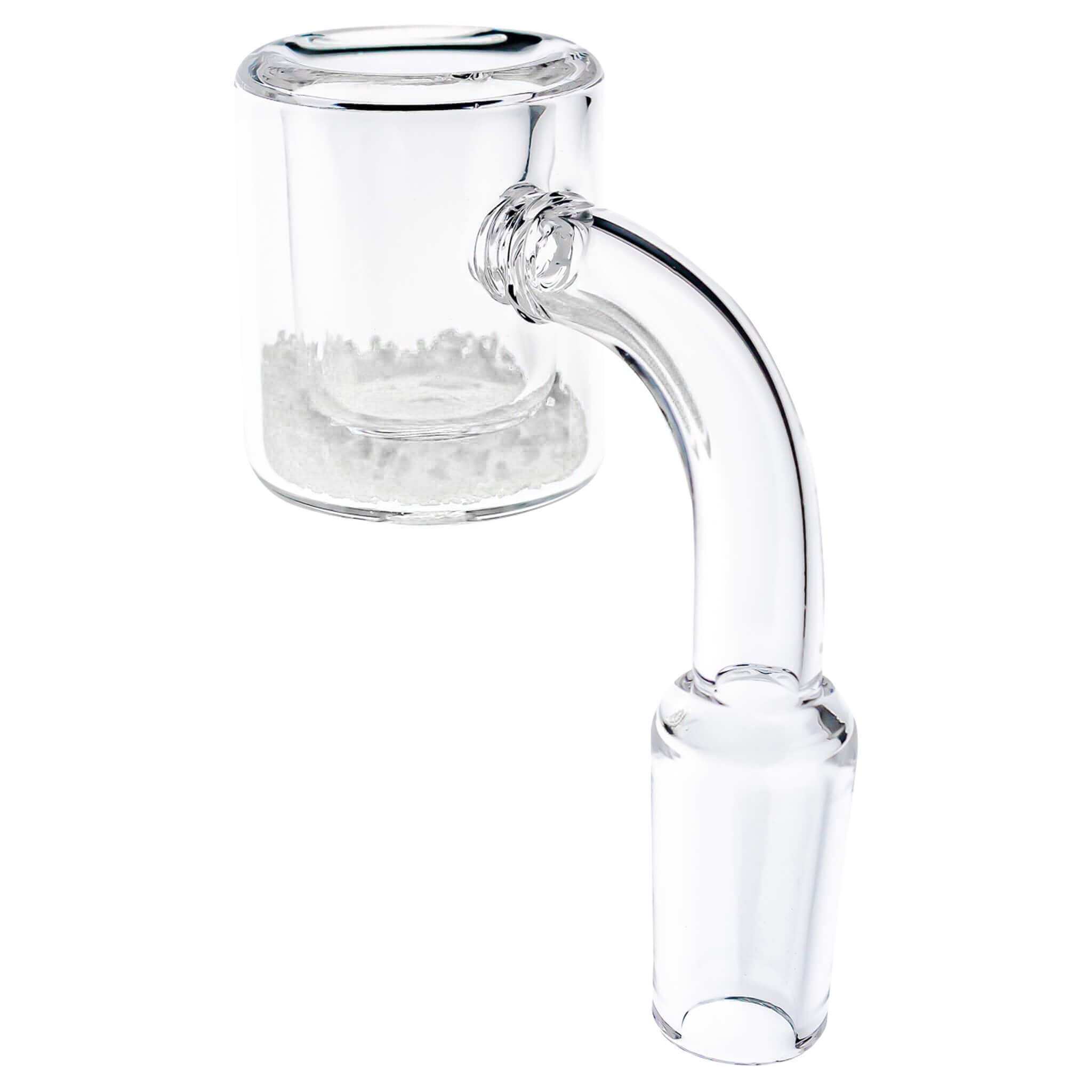 Colorful Thermochromic Quartz Banger | White Color Changing Sand View | the dabbing specialists