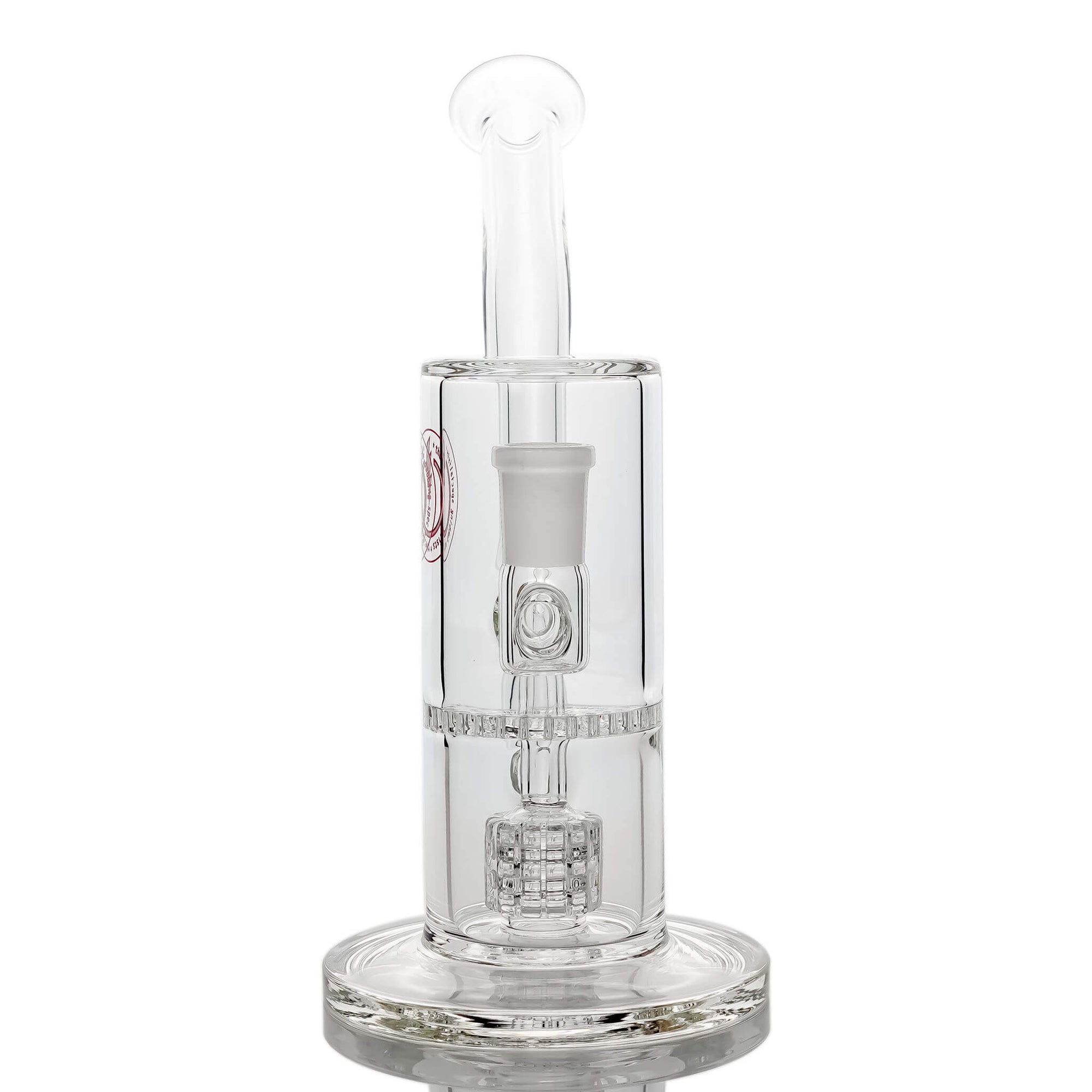 Reborn Precision Mini Dual Bubbler | Female Jointed Front Face View | the dabbing specialists