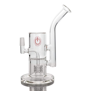 Reborn Precision Mini Dual Bubbler | Male Jointed Alternate Profile View | the dabbing specialists