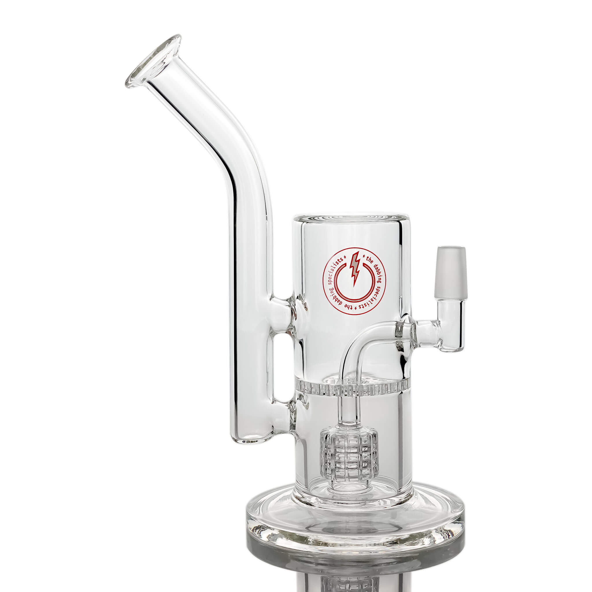 Reborn Precision Mini Dual Bubbler | Male Jointed Profile View | the dabbing specialists