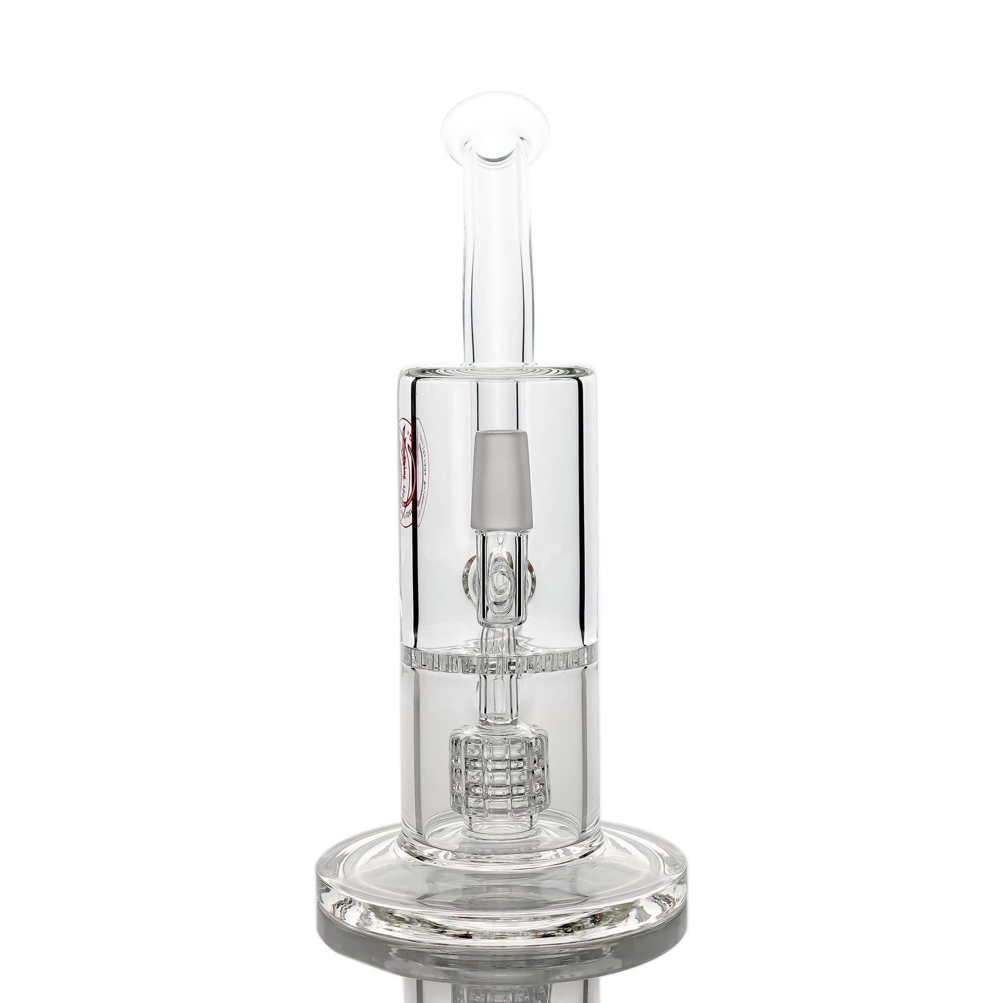 Reborn Precision Mini Dual Bubbler | Male Jointed Front Face View | the dabbing specialists
