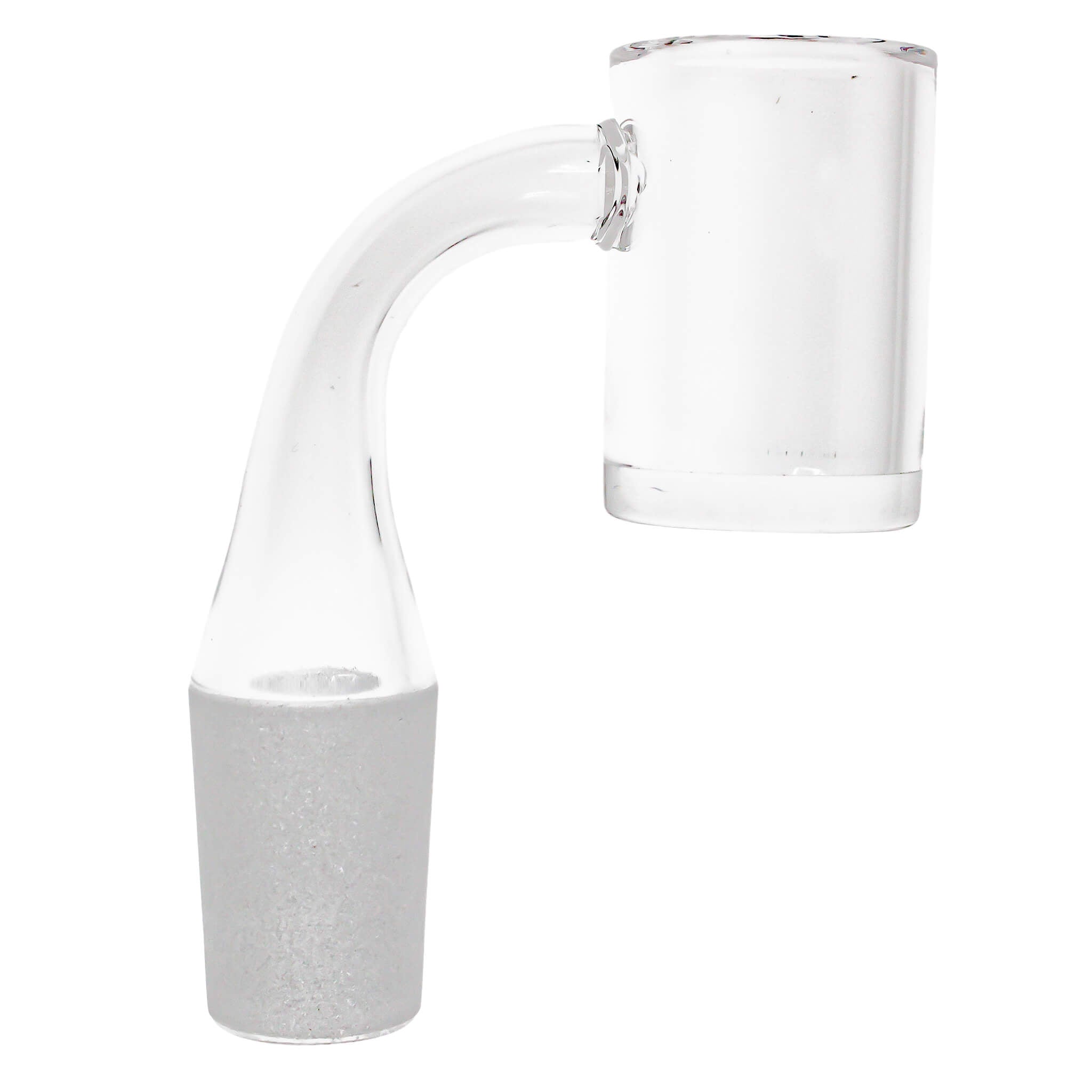 25mm Quartz Banger - Beveled Edge - Clear Bottom | 18mm Male Profile View | the dabbing specialists