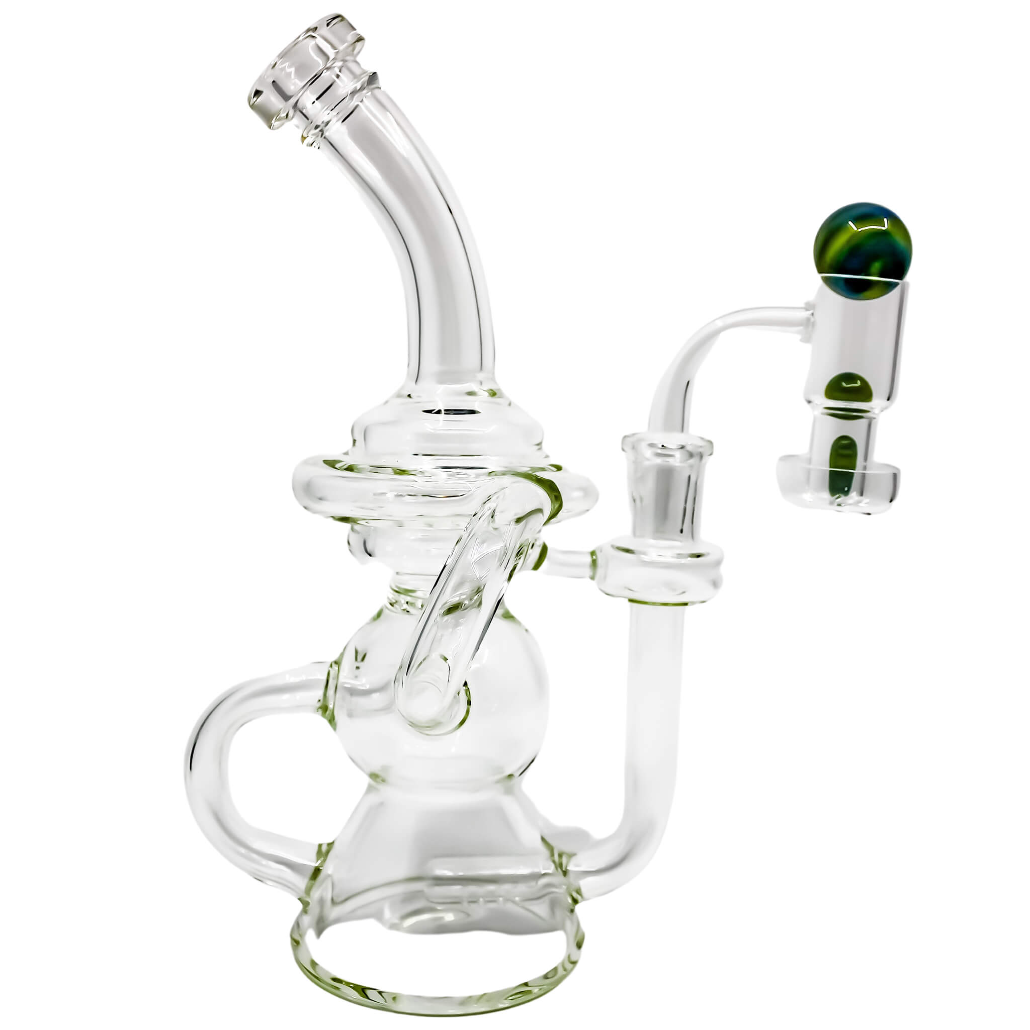 Vornadic Klein Recycler Slurper Dab Kit | Green-Yellow Color | the dabbing specialists