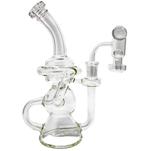 Vornadic Klein Recycler Slurper Dab Kit | Clear Weed Leaf Color In Use | the dabbing specialists