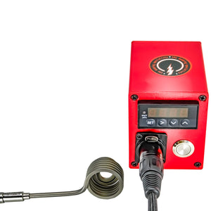 25mm Deluxe Enail Kit (Case) | Red View With Coil | the dabbing specialists