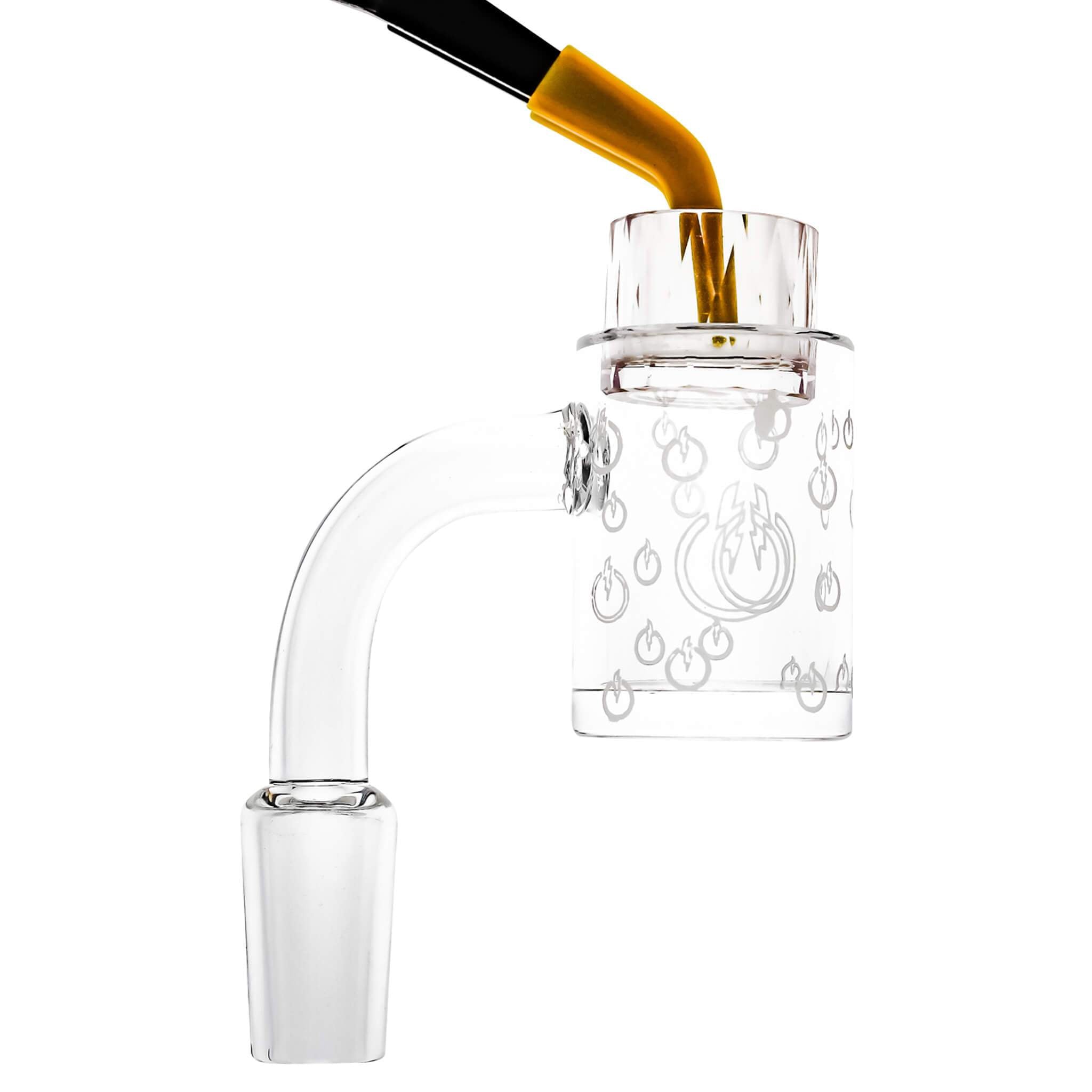 25mm Faceted Sapphire Insert Cup | Drop In Cup View | the dabbing specialists