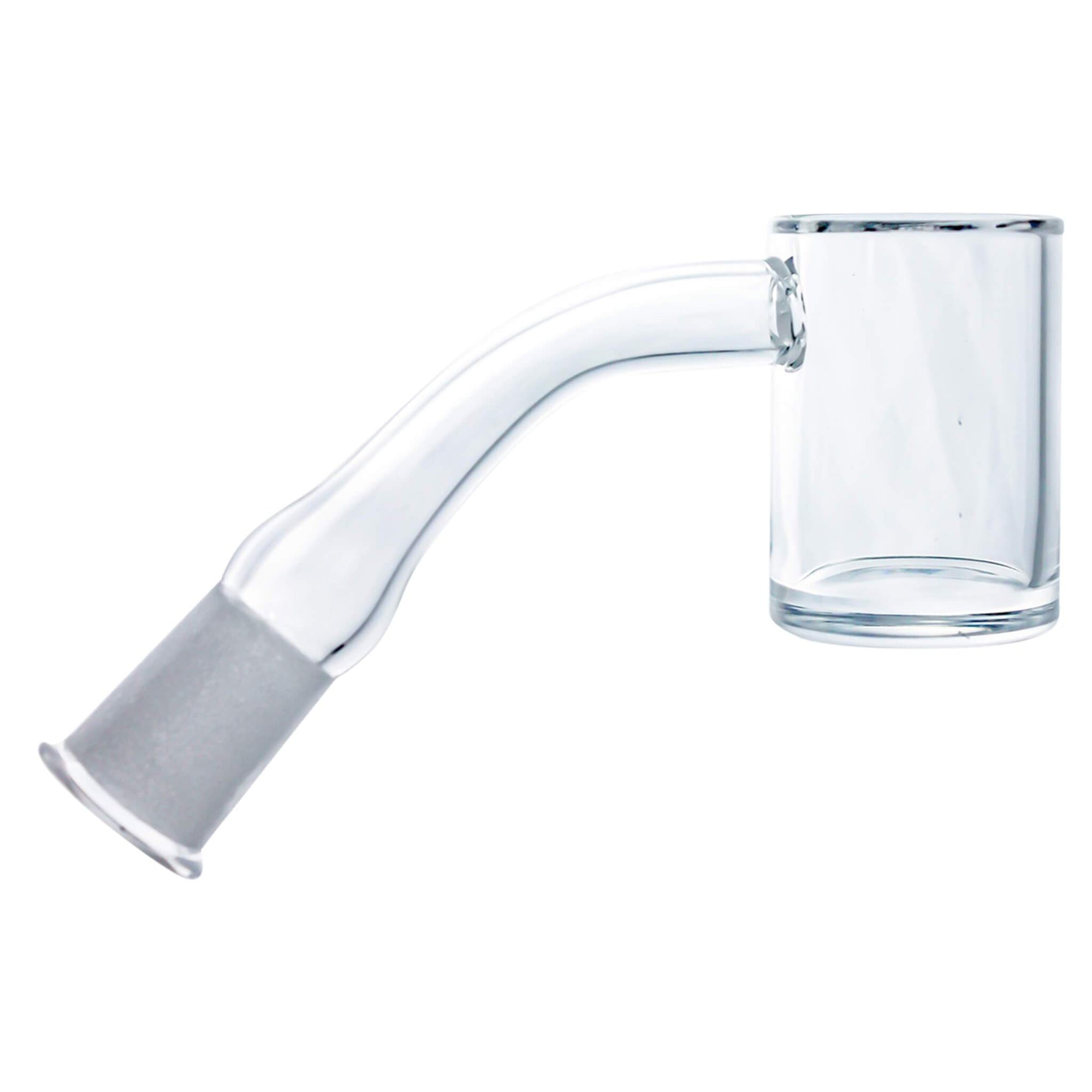 25mm Quartz Banger 45° - Beveled Edge - Clear Bottom | Profile View | the dabbing specialists