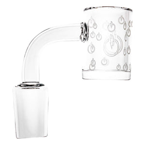 25mm Quartz Banger - Beveled Edge - TDS Logo Bottom | Side View | the dabbing specialists