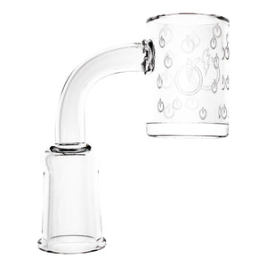 25mm Quartz Banger - Beveled Edge - TDS Logo Bottom | Side View |  the dabbing specialists