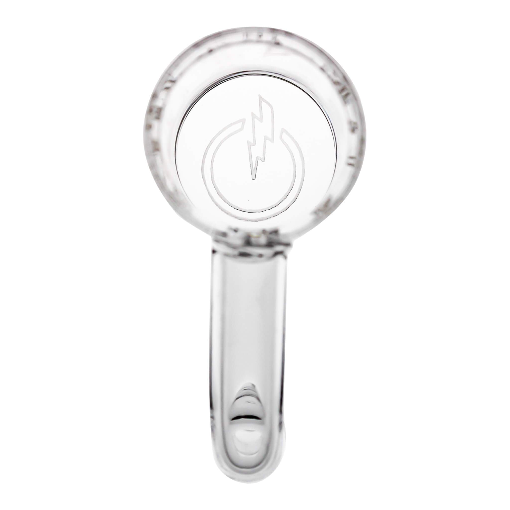 25mm Quartz Banger - Beveled Edge - TDS Logo Bottom | Top Down View | the dabbing specialists
