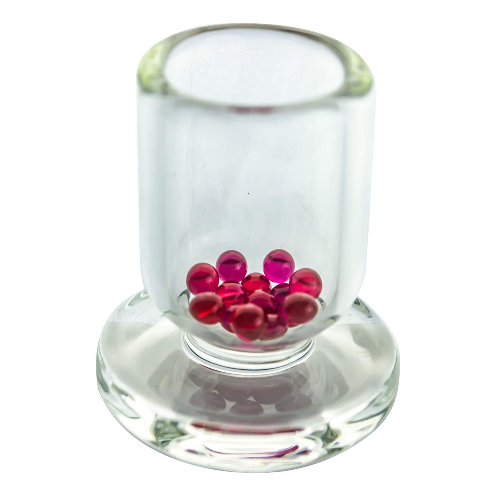 4mm Terp (Dab) Pearls | Ruby | Dab Pearls In Banger View | the dabbing specialists