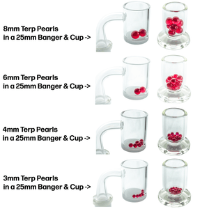 6mm Terp (Dab) Pearls-Ruby | Dab Pearl Size Chart | the dabbing specialists