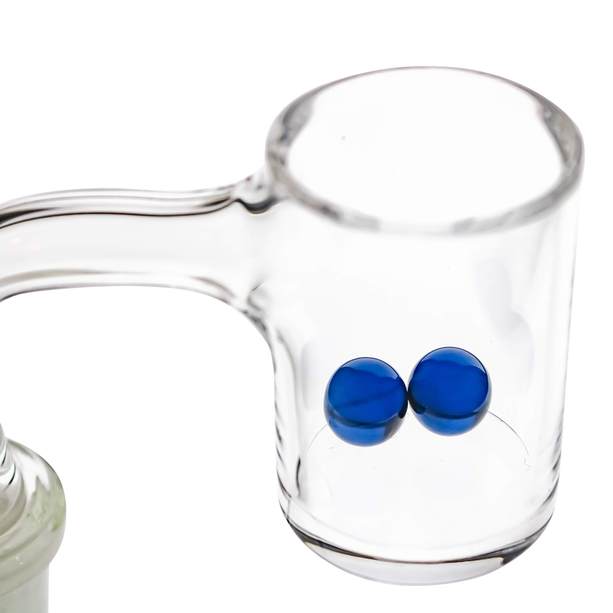 8mm Terp (Dab) Pearls-Blue Crystal | Terp Pearls In Banger View | the dabbing specialists