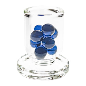 8mm Terp (Dab) Pearls-Blue Crystal | Terp Pearls In Cup View | the dabbing specialists