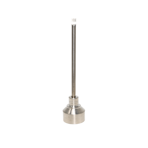 Titanium Dab Kit | Flat Coil | 18mm/14mm Female Adapter | Titanium Carb Cap Profile View | TDS