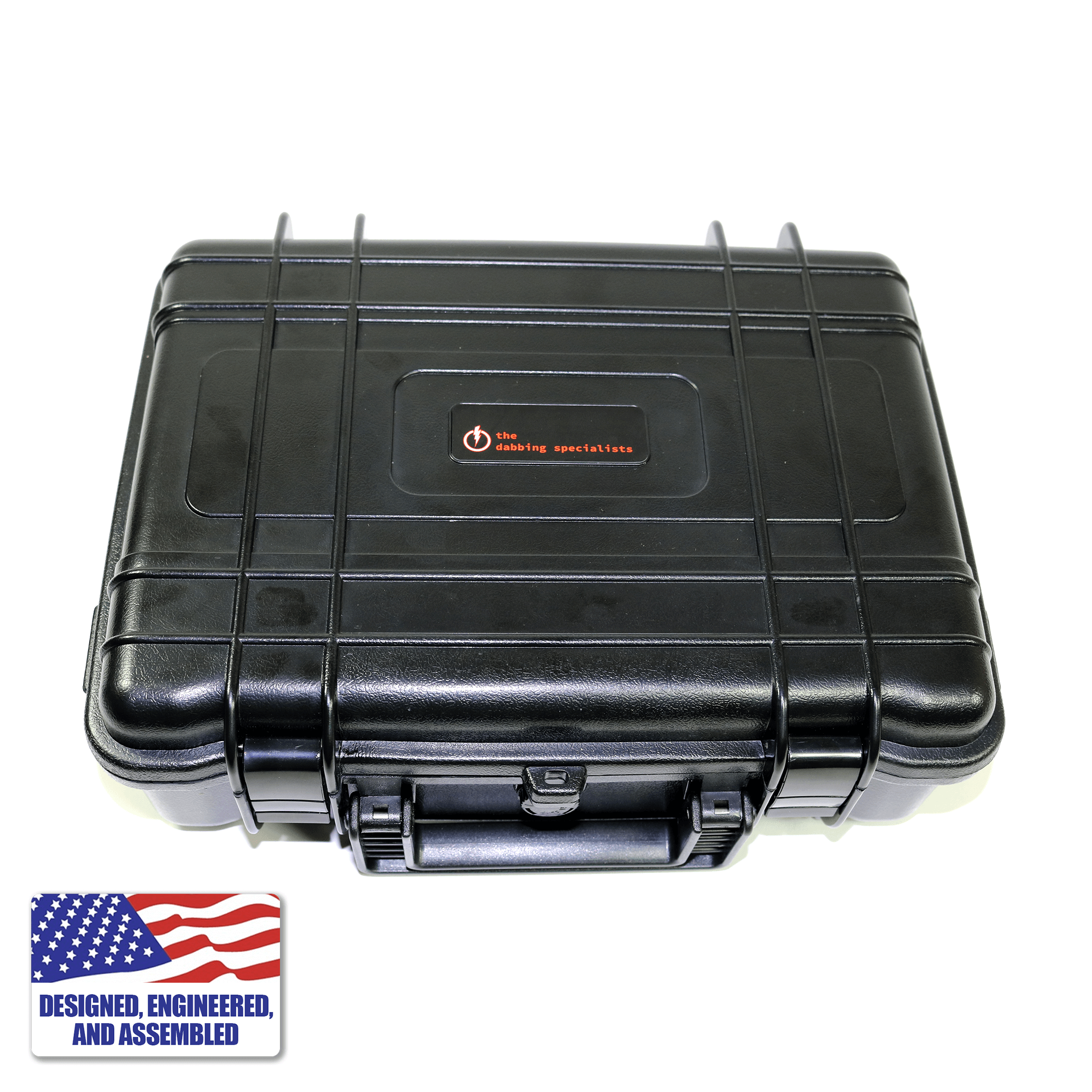 Portable Enail Case in Black - Top View