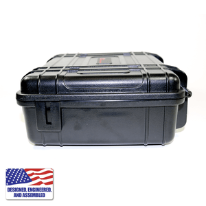 Portable Enail Case in Black - Side A View