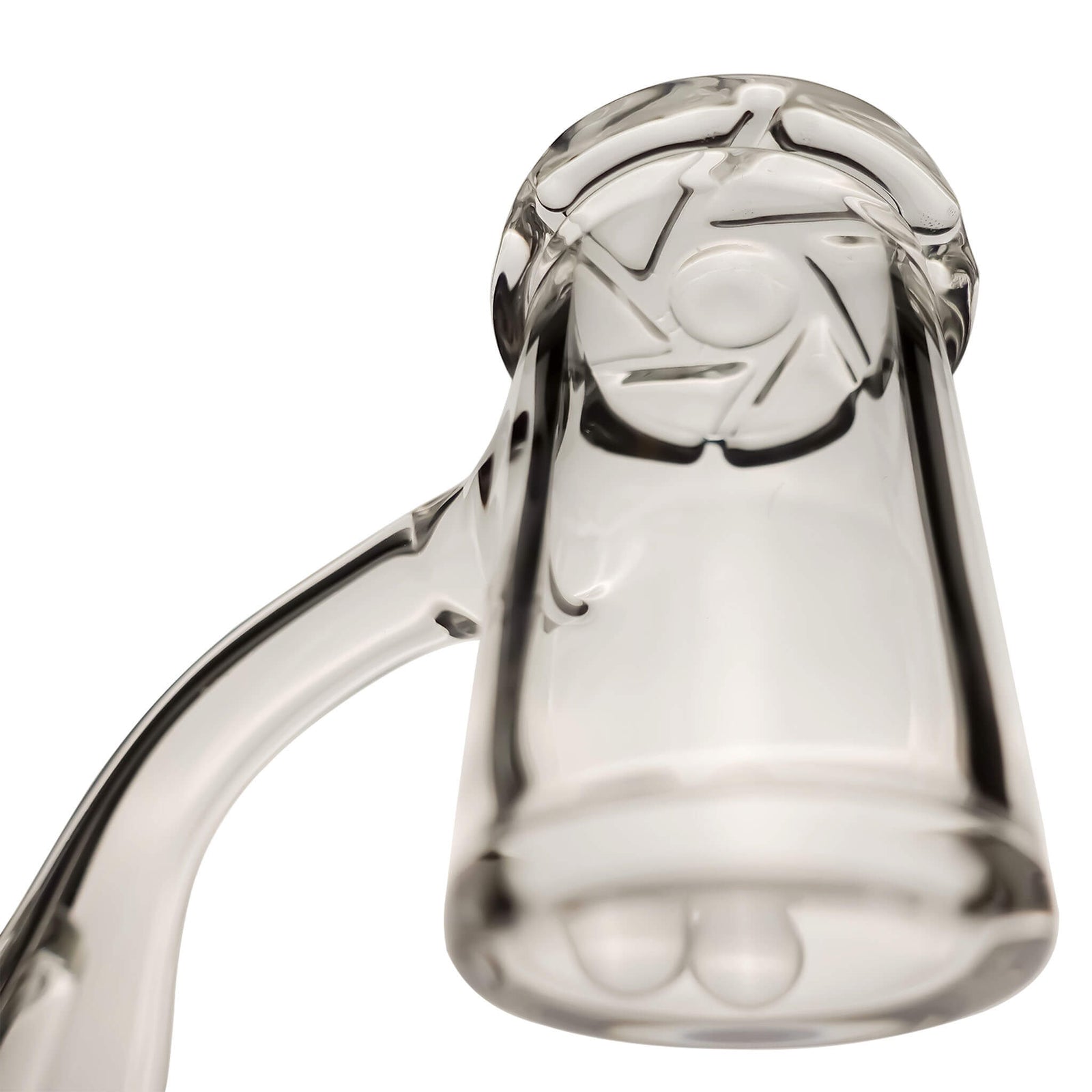 25mm Full Weld Quartz Banger Chip Spinner Cap Kit | Profile View | the dabbing specialists