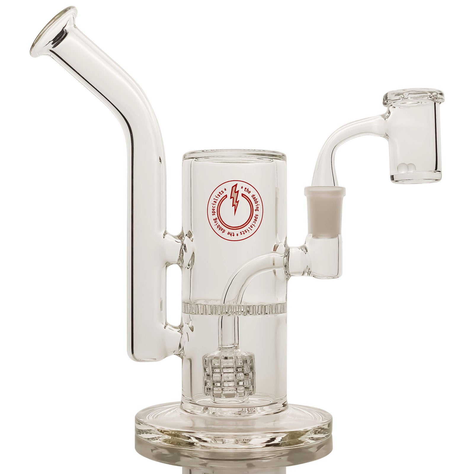Reborn Mini Dual Bubbler Full Weld 25mm Chip Spinner Kit | Full Kit Profile View | TDS