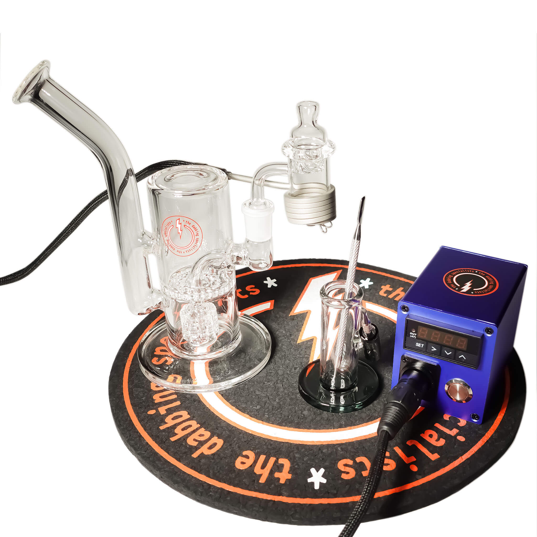 Reborn 25mm E-Banger Deluxe Enail Kit | Blue Kit View | the dabbing specialists