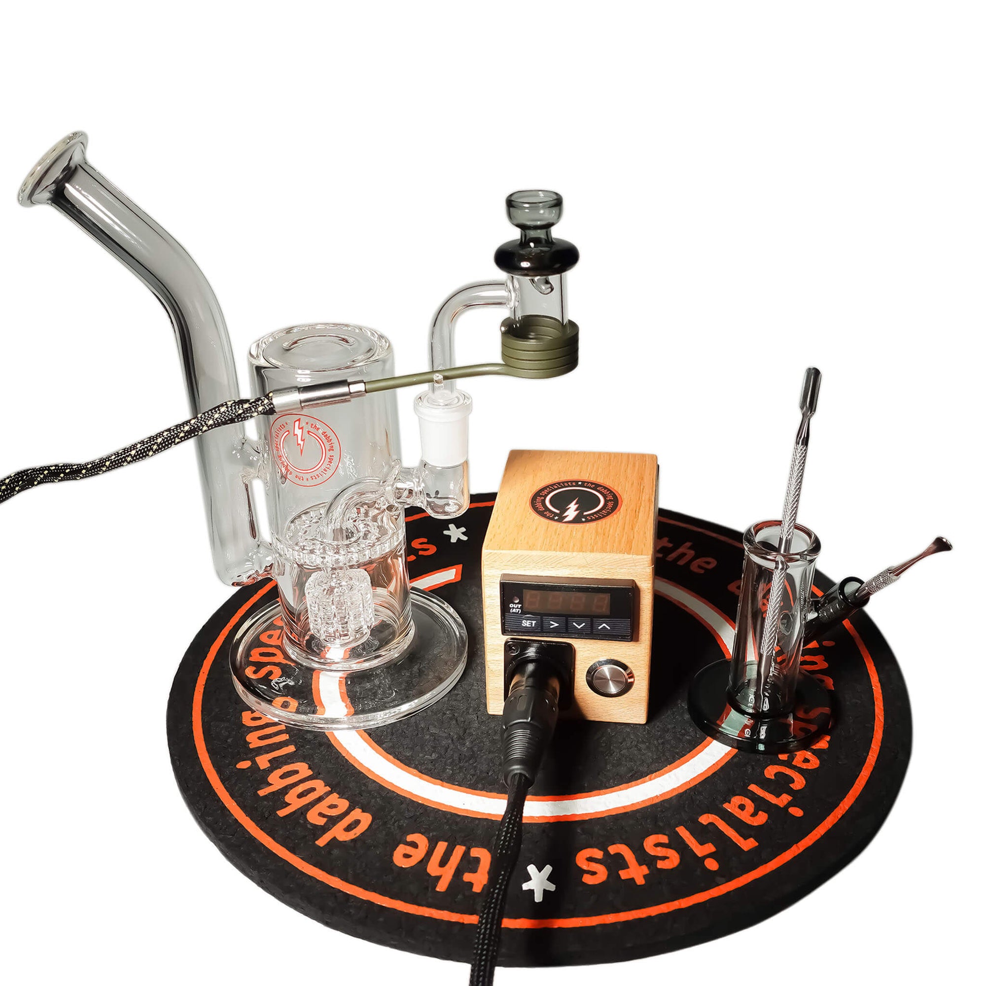 Reborn 20mm E-Banger Deluxe Enail Kit | Wood Grain Kit View | the dabbing specialists