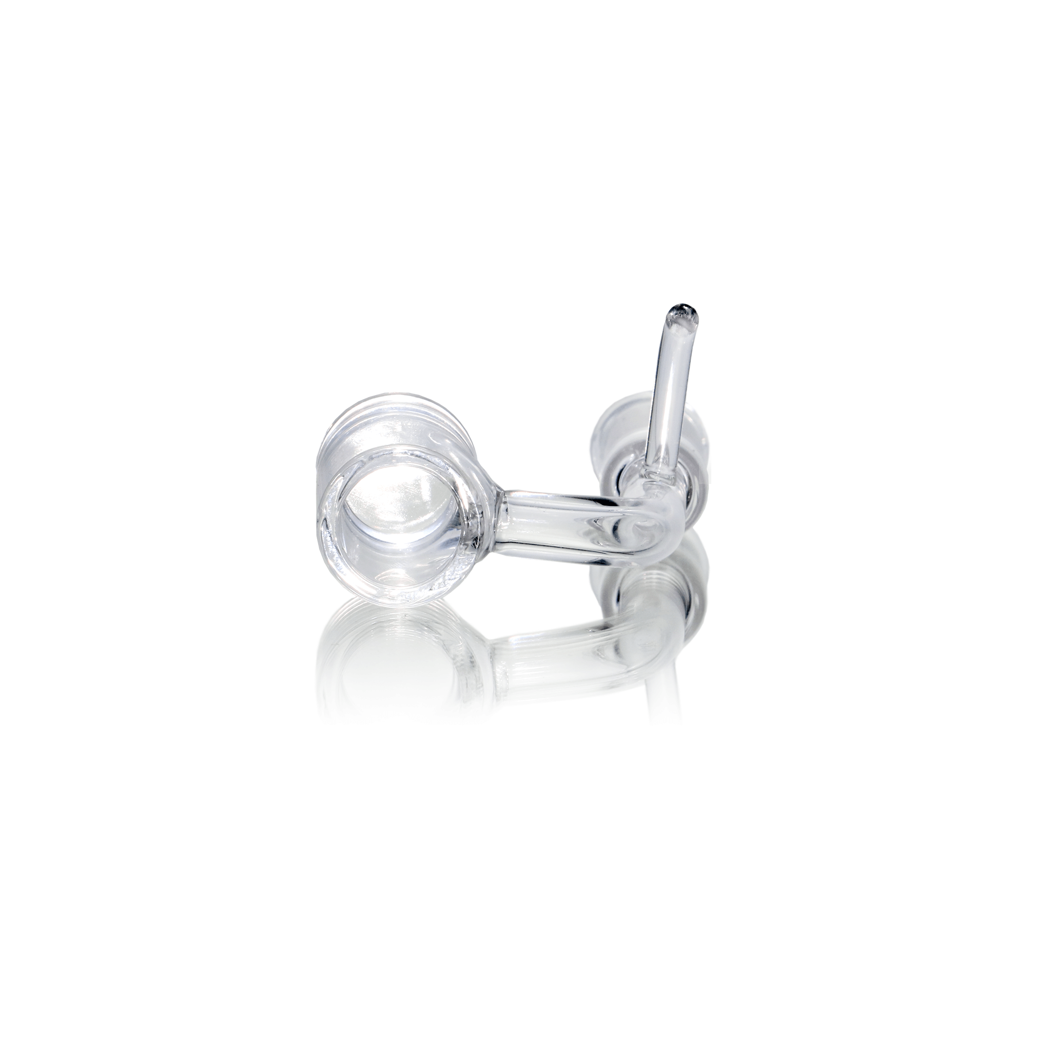 Mini Hockey Puck Dab Rig with Quartz E-Banger | Quartz E-Banger Prone View | TDS